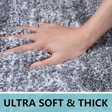 Arotive Microfiber Bathroom Rugs, Shaggy Soft and Absorbent Bath Rug, Non-Slip, Thick Plush Machine Washable Dry Bath Mats for Bathroom, Tub and Shower, 47x24, Grey - Image 4