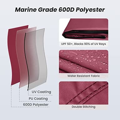 KAKIT 3 4 Bow Bimini Tops with Mesh Sidewalls Support Poles for Boats Marine Grade Canvas Top Includes 2 Straps Storage Boot 1 Inch Aluminum Frame - Image 2