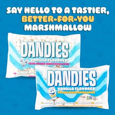 Dandies Vegan Marshmallows, No Artificial Flavorings, Food Dyes, Corn Syrup, or Gelatin, Perfect for Roasting, S’mores, or Snacking (4 Pack, 10 oz) - Image 6