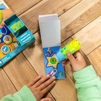 Melissa & Doug Sticker Wow!™ Sea Turtle Bundle: 24-Page Activity Book, Refillable Sticker Stamper, Mini Pad, 500 Stickers, Arts and Crafts for Kids Ages 3+ - Image 8