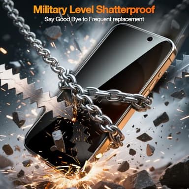 YMHML 3 Pack for iPhone 17 Pro Max Privacy Screen Protector Tempered Glass + 1 Set Camera Lens Protector, 25°Anti Spy, [Top 9H+ Military Grade Shatterproof] [Bubble Free, Auto-Dust Removal] - Image 4