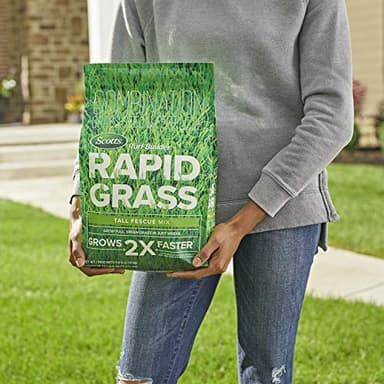 Scotts Turf Builder Rapid Grass Tall Fescue Mix, Combination Seed and Fertilizer, Grows Green Grass in Just Weeks, 5.6 lbs. - Image 4