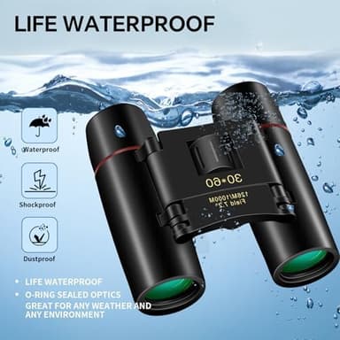 ZIYOUHU Compact 30x60 Binoculars for Adults and Kids,Foldable Lightweight Easy Focus Small Binoculars for Bird Watching Travel Sightseeing Hunting Concert Theater Opera - Image 5