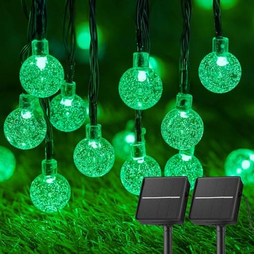 Solar String Lights Outdoor 120 LED 72 Ft Total, Solar Powered Patio Lights with 8 Lighting Mode for Garden Yard Porch Wedding Party Decor (Green) - Image 1