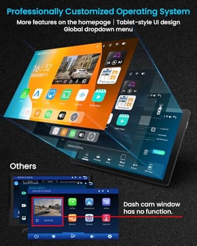 11" Extra Large Wireless Apple CarPlay Screen for Car – Ultra-Slim 0.16 Inch Touchscreen Car Stereo with Android Auto, 4K Dash Cam, 1080p Backup Camera, GPS, Mirror Link, Voice Control - Image 9