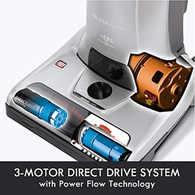 Kenmore Elite 31150 Pet Friendly Bagged Upright Beltless Vacuum w/Pet Handi-Mate, Triple HEPA, 3D Inducer Motor, Telescoping Wand, 5-Position Height Adjustment, 3 Cleaning Tools-Silver - Image 7