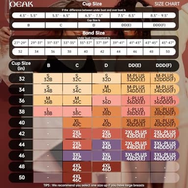 OEAK Womens Wireless Seamless Bras Full Coverage Supportive Lounge Bra Push Up Plus Size Everyday Bra Comfortable Tshirt Bras Nude M - Image 6