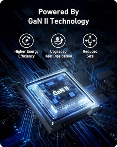 Anker 100W USB C Charger Block (GaN II), 3 Port Fast Compact Wall Charger for MacBook, Dell XPS, iPad Pro, Galaxy S24, iPhone 16/15 and More Series - Image 4