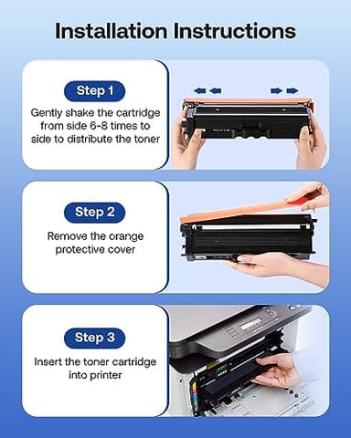 TN431 Compatible Replacement for Brother TN-431 TN433 TN-433 TN436 TN-436 Toner Cartridges for Brother HL-L8260CDW HL-L8360CDW MFC-L8610CDW MFC-L8900CDW MFC-L8690CDW Printer 4 Pack - Image 4