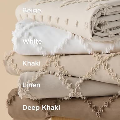 Bedsure Boho Duvet Cover Queen Size - White Breathable & Soft Boho Bedding, Machine Washable Comforter Cover for All Seasons, Includes 1 Duvet Cover 90"x90" with 2 Pillow Shams & Zipper Closure - Image 6