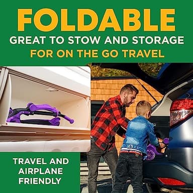 3 Wheel Scooter for Kids with Foldable Seat, Adjustable Handlebar Height, Lean-to-Steer Ride On Toy for Kids Ages 2+, Light-Up LED Wheels, Wide Anti Slip Deck, Indoor & Outdoor Use, Purple - Image 9