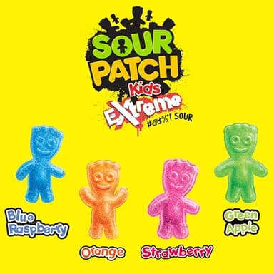 SOUR PATCH KIDS Extreme Sour Soft & Chewy Candy, Bulk Candy, 12 - 3.5 oz Boxes - Image 5