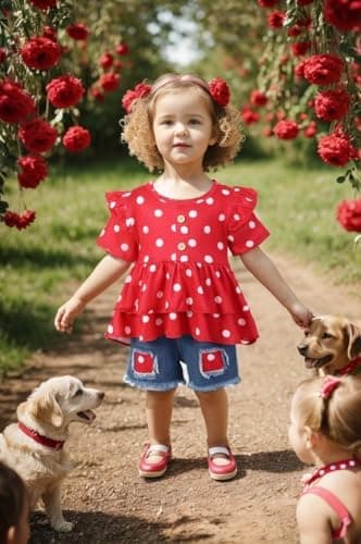 NZRVAWS Girl Clothes Toddler Girls Summer Outfit Heart Tank Top+Pink Shorts 2 Piece Clothing for Girl 1 2 3 4 5 6 7 T - Image 7