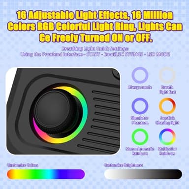 R36T Retro Gaming Console, 3.5'' IPS Screen CRT-Inspired, Handheld Game Console with 18000+ Classic Games Supports WiFi Networked Fighting and OTG, 3500mAh Battery, with Portable Case(Black 64GB) - Image 6