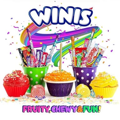 Winis Bulk Taffy Candy Mix - 3.3 lbs 150 Individually Wrapped Party Candies - A Variety of Spicy Gummies and Taffy - 150 Count | Easter Candy Variety Bag - Image 6