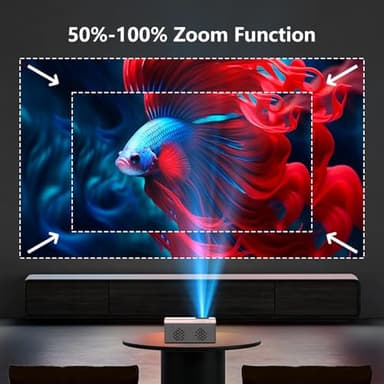 TMY Netflix-Officially-Licensed Mini Movie Projector with WiFi and Bluetooth, Compatible with TV Stick Smartphone/HDMI/USB, Indoor & Outdoor Use - Image 7