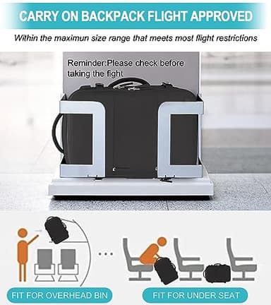 Carry On Backpack, 42L Flight Approved Travel Backpack for Men Women,Airline Approved Gym Backpack Waterproof Business Laptop Daypack Laptop Backpack,Casual Daypack for Business Weekend Hiking - Image 4