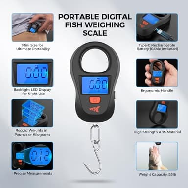 KastKing Everyday Essential Fishing Sling Bag & Tool Set, Fishing Scale & 3500-Tackle Box Waterproof, 7" Fishing Pliers, Lip Gripper - Fishing Gear and Gift for Men - Image 3