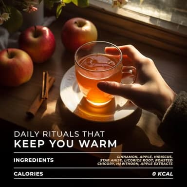 Gya Tea Co Cinnamon Apple Herbal Tea Pod (16 ct) - Decaf Apple Cider for Soothing & Digestive Health - Sweet Hot Tea for Warmth Winter - Image 4