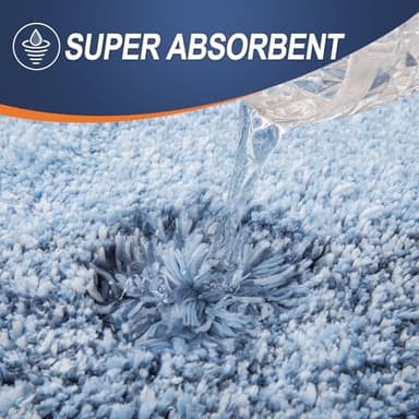 OLANLY Bathroom Rug Mat 30x20, Extra Soft and Absorbent Microfiber Bath Rugs, Non-Slip Plush Shaggy Bath Carpet, Machine Wash Dry, Bath Mats for Bathroom Floor, Tub and Shower, Blue - Image 4