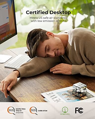 Marsail Standing Desk Adjustable Height Home Office Desk,‎48x24 Inch Electric Standing Desk, Stand up Desk with Storage Bag,Headphone Hook for Computer Workstations Desk 4 Memory Preset - Image 7