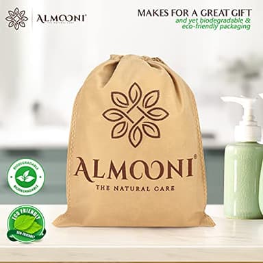 Almooni Natural Loofah Exfoliating Body Scrubber, Made with Natural Egyptian Shower Loofah Sponge, Bath Shower Loofah Sponge for Women and Men, for Face and Body That Gets You Clean - 2 Count (1 Pack) - Image 6