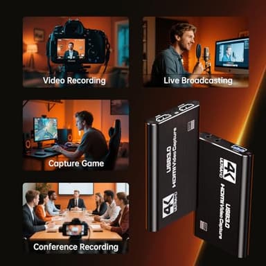 Newhope HDMI Capture Card for Streaming, Full HD 1080P 60FPS Capture USB 3.0 Game Audio Video Capture Card,for Streaming Camera/Xbox/PS4/PS5/Switch/PC - Image 7