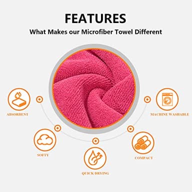 Dog Drying Coat, Puppy Bathrobe Towel wrap, Pyjamas Gown Microfibre Dog Robes with Reflective for Dog pet Super Absorbent - Red - L - Image 5