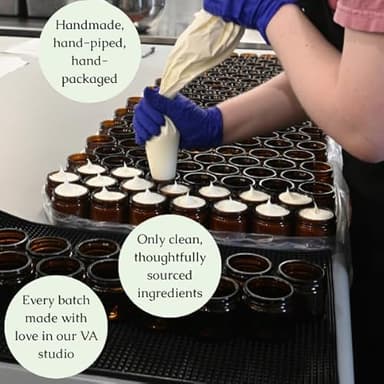 Hearth and Homestead: Handmade Whipped Tallow Balm (Herb-Infused/Unscented) - Large Jar - 2.6 oz - Image 5