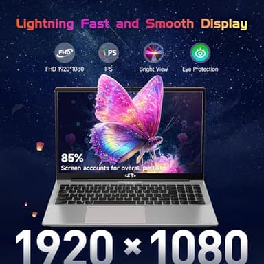 NIMO 15.6 IPS FHD-Laptop, 16GB RAM 1TB SSD Intel Pentium Quad Core N100, Computer with Backlit Keyboard Fingerprint (Beat to i3-1115G4 Up to 3.4GHz) Laptops for Student, Win 11 Red - Image 4