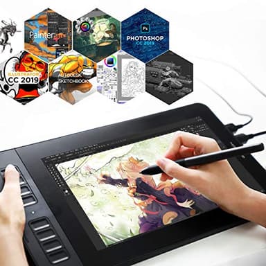 GAOMON PD1161 Drawing Tablet with Screen, Digital Art Tablet with Battery-Free Stylus, Tilt, 8 Shortcut Keys for Paint, Design, Illustration, Editing, 11.6-inch Graphics Tablet for Mac, Windows PC - Image 7