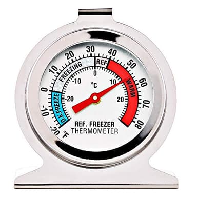 4 Pack Refrigerator Freezer Thermometer Large Dial Analog Thermometer - Image 3