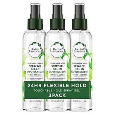 Herbal Essences Hair Spray Gel for Curly Hair, Styling Gel for Women, Touchable Hold, 5.7 Fl Oz (Pack of 3) - Image 1