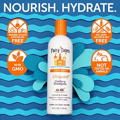 Fairy Tales Swim Shampoo, Conditioner, and Conditioning Spray for Kids- 3 pack | Made with Natural Ingredients in the USA | Chlorine Removal Swimmer Trio | No Parabens, Sulfates, or Synthetic Dyes - Image 3