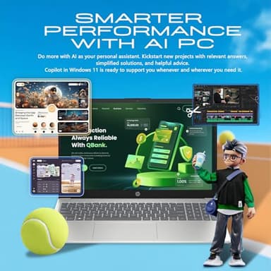 HP 15.6 Touchscreen Laptop Computer for Business & Student, w/Office Lifetime, Intel 13th Gen Core i3(Up to 4.5GHz), HD Touch Display, 64GB RAM, 2TB SSD, AI Copilot, Win 11 Pro, External DVD Drive - Image 2