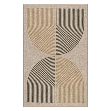 Lahome Rainbow 20"x32" Door Mat Indoor Entrance, Small Indoor Outdoor Door Easy Jute Rug, Farmhouse Neutral Non Slip Non Shedding Washable Kitchen Mats for Floor Entryway - Image 6