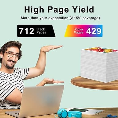 SAILNER 61XL Ink Cartridge Replacement for HP Ink 61 Black and Color Combo Pack 61XL for Envy 4500 4501 4502 5530 Officejet 4630 4635 Deskjet 1000 1010 2540 Series Printer 61 Ink, 2-Pack - Image 3