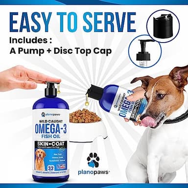 Omega 3 Fish Oil for Dogs - Better Than Salmon Oil - Dog Fish Oil Supplement to Reduce Shedding & Itching - Supports Joints, Brain, and Heart Health - Skin and Coat Supplement - Liquid Fish Oil - Image 5