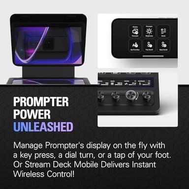 Elgato Prompter – Teleprompter with Built-in Screen for YouTube, Twitch, Zoom, MS Teams and More, Supports DSLR/Webcam/Smartphone, Drag & Drop Monitor Display, Works with Mac/PC & Stream Deck - Image 12