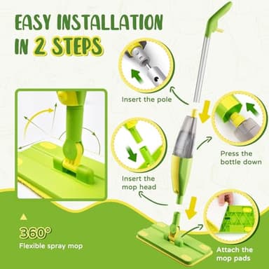 Toddler Spray Mop-Montessori Toys Mini Size Cleaning Mini Mop That Really Spray -Kid Pretend Play Toys Gift for Toddlers Girls Boys - Image 7