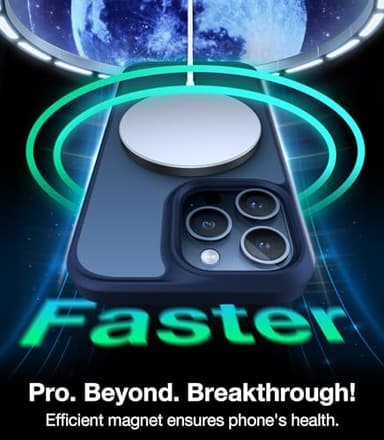 TORRAS Magnetic Shockproof for iPhone 15 Pro Case, [Military-Grade Drop Tested] [Compatible with MagSafe] Translucent Slim Protective Anti-Scratch Anti-Fingerprint Guardian Mag 2023 - Image 2