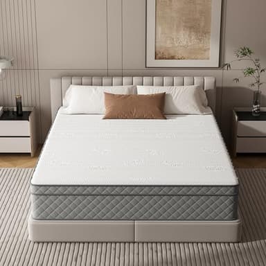 PurrJoys Full Mattress, 12 Inch Hybrid Double Mattress with Cooling Gel Memory Foam and Pocket Springs, CertiPUR-US Certified, Medium Firm - Image 5