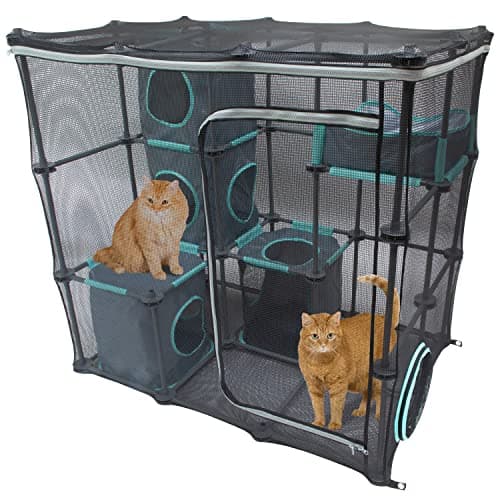 Kitty City Outdoor Catio Furniture and Play Kits for Cats, Outdoor Mega Kit - Image 1
