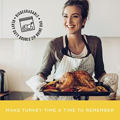 Fire & Flavor Lemon Pepper Turkey Perfect Brine - Turkey Brine Kit with Bag for Roasting, Grilling, Smoking, and Frying - Brining Seasonings for Cooking and Turkey Brine Bag - Turkey Brine and Rub Kit - Image 3