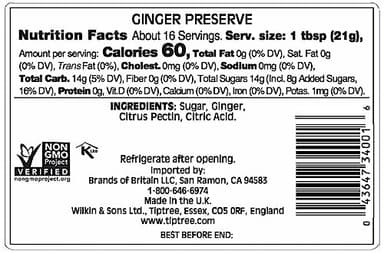 Tiptree Ginger Preserve, 12 Ounce Jar - Image 4