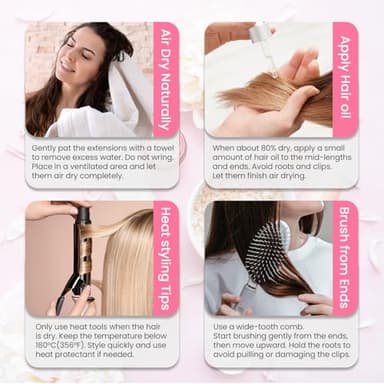 Aison Dark Brown Clip in Hair Extensions Real Human Hair 18inch 70G Remy Seamless Human Hair Clip in for Women 7pcs 16clips - Image 7