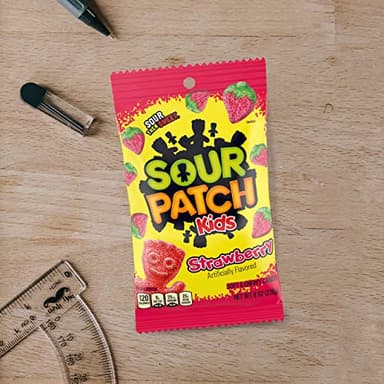 SOUR PATCH KIDS Strawberry Soft & Chewy Candy, Bulk Candy, 12-8 oz Bags - Image 11