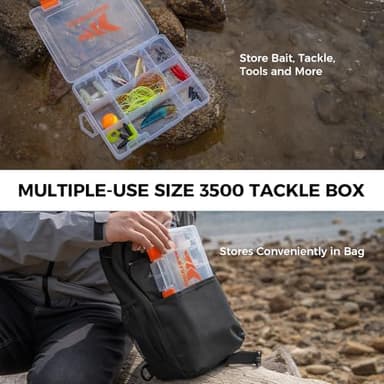 KastKing Everyday Essential Fishing Sling Bag & Tool Set, Fishing Scale & 3500-Tackle Box Waterproof, 7" Fishing Pliers, Lip Gripper - Fishing Gear and Gift for Men - Image 4