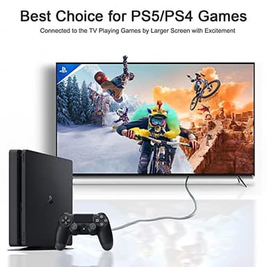 Cheges HDMI Cable 4K 60 Hz 20 ft, High Speed HDMI 2.0 Cables, 18Gbps, 4K @ 60Hz, Ultra HD, 2160P,1080P, ARC, 3D, HDCP 2.2 Cord Braided, for Laptop, Monitor, PS5, PS4, Xbox One, Fire TV - Image 3