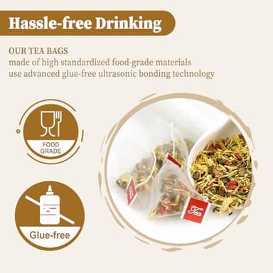 FullChea - Chrysanthemum Cassia Seed Tea, 30 Teabags, 5g/bag - Burdock Root, Goji Berries, Osmanthus, Honeysuckle Combination Herbal Tea - Image 4